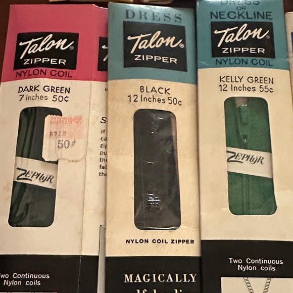 Various Vintage Metal Zippers Collection - Picture 2 of 7